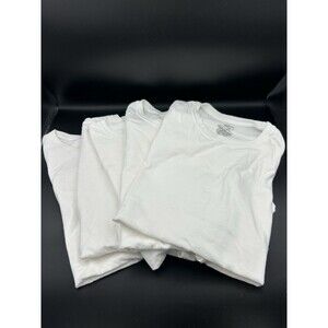 3 Hanes , 2 Fruit Of Loom  White T Shirt  100% Cotton Mens XL  5  Shirts